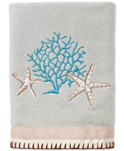 Avanti Beachcomber Cotton Embroidered Hand Towel